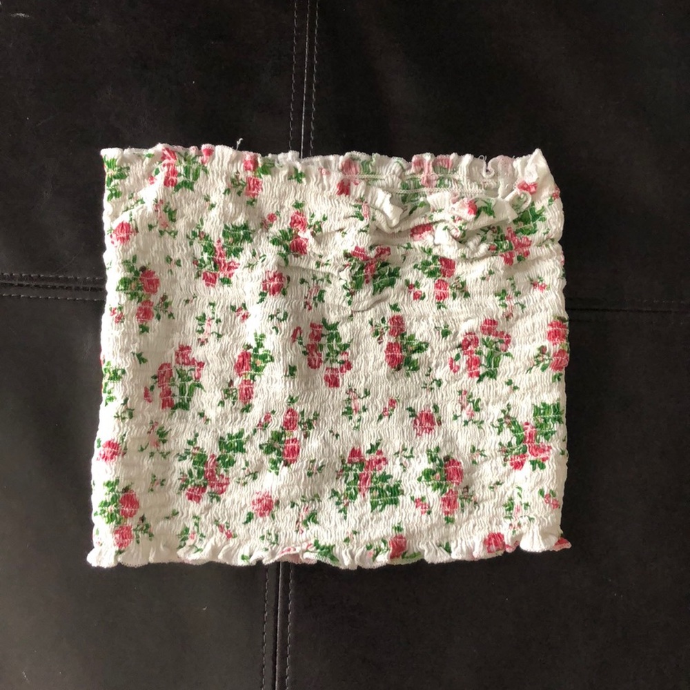 Floral tube top
